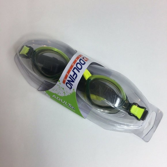 Dolfino Striker Silicone Swim Goggles Adult Ages 12+ UV400 Protection Latex Free - Picture 8 of 12